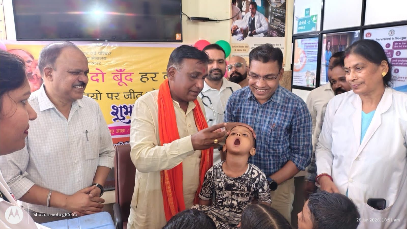 नगर पालिका अध्यक्ष ने बच्चों को पोलियो की खुराक पिलाकर किया शुभारंभ, 29-30 जून को घर-घर जाकर छूटे बच्चों को पिलाई जाएगी 