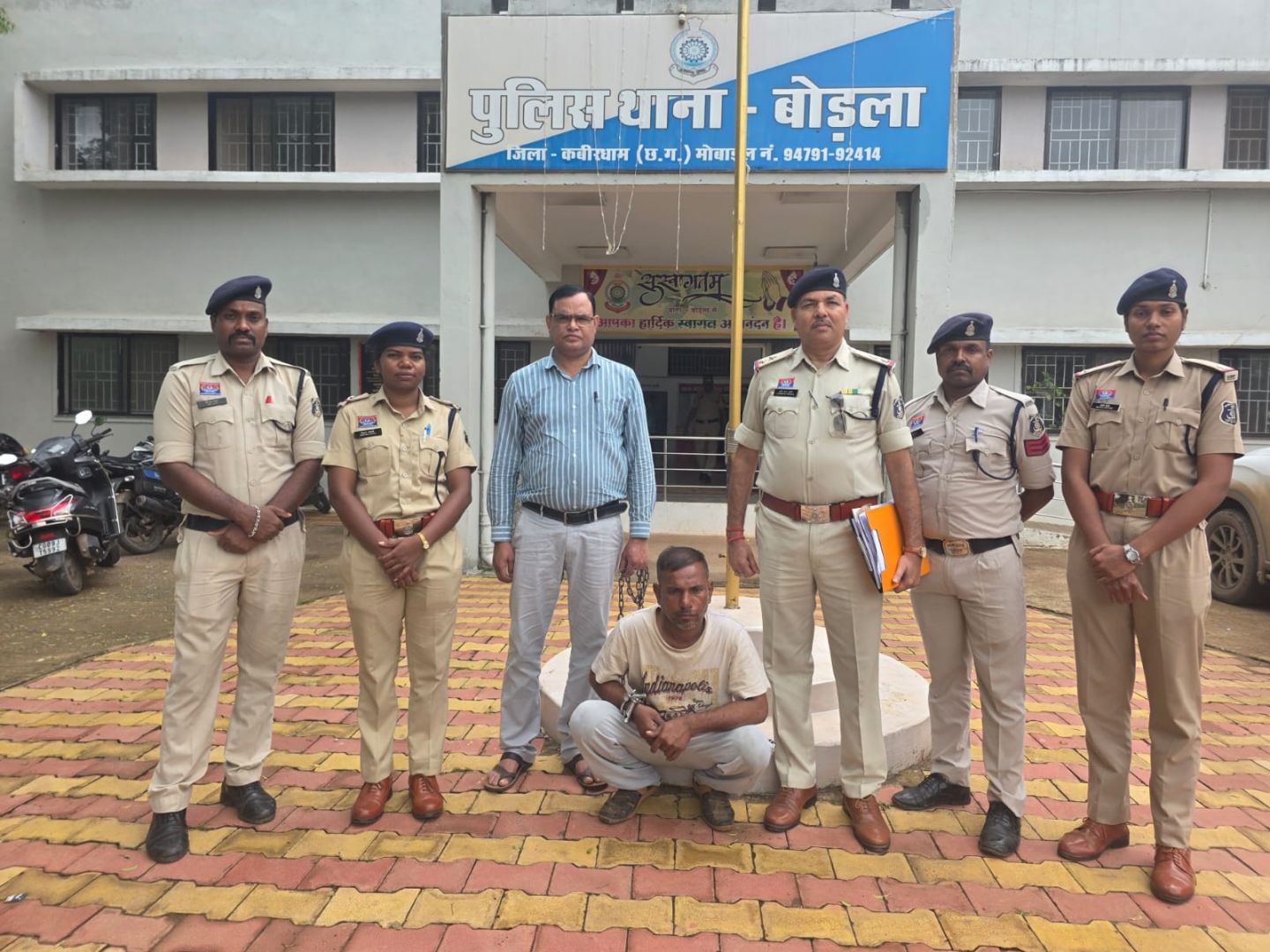 अंधे हत्याकांड का कबीरधाम पुलिस ने किया 07 दिवस के भीतर पर्दाफाश  आरोपी गिरफ्तार, घटना में प्रयुक्त खून आलूदा पत्थर, मृत
